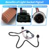 X Autohaux Left Tail Light Wiring Harness for Chevy Silverado 1500 2500 3500 No.16531401