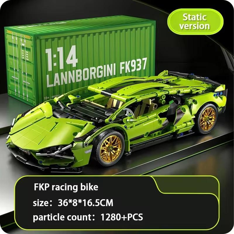 Technical Super Racing Car Building Blocks for Adults, Famous Sports Car Model Bricks, Assembly Toys, Holiday Gift, MOC