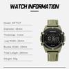 NAVIFORCE Digital Men Boy Watch Outdoor Alarm Chronograph Silicone Strap Waterproof Night Pattern Men Boy Casual Watch Gift NF7127