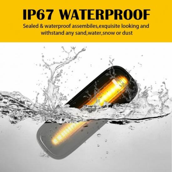 Sequential Amber LED Side Turn Marker Signal Lights For Honda 1996-2000 Civic