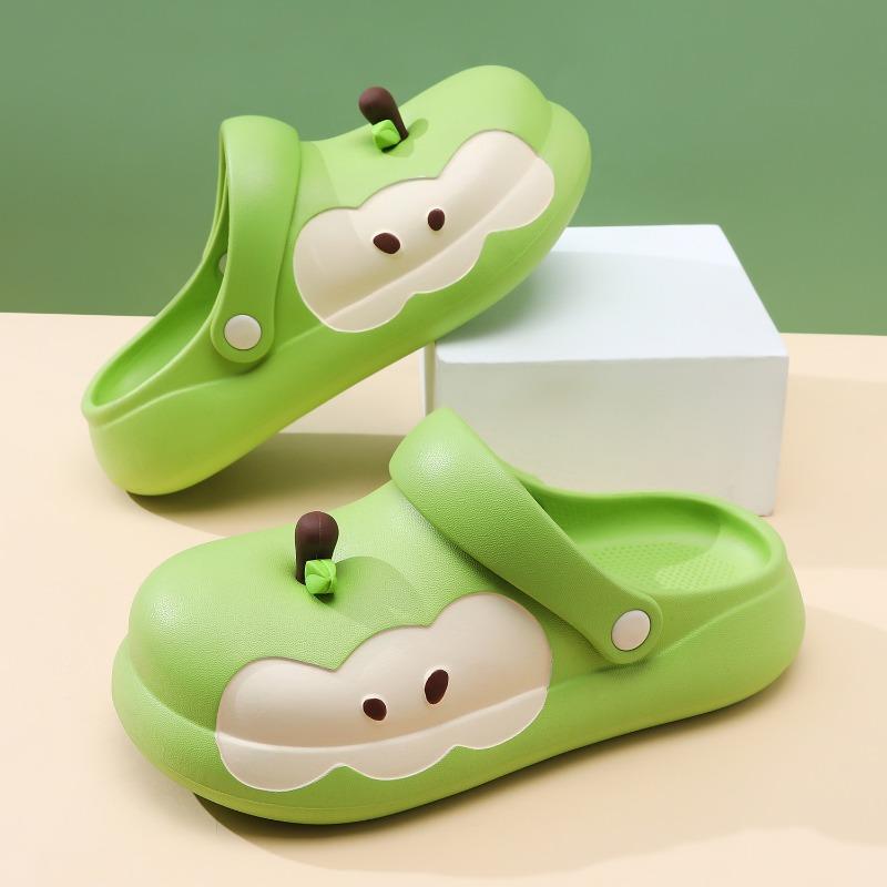 

Новые туфли с отверстиями женские летние нескользящие на толстой подошве милые мультяшные пляжные сандалии женские 39-40 зелёный