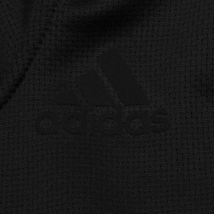 adidas Back Classic three stripes Zipper Hooded Jacket Men's Black DZ7404