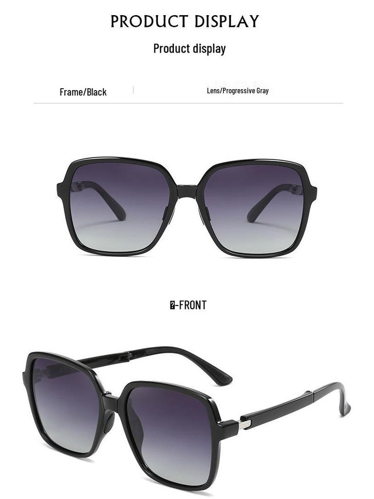 TRP20330 Banana 5th Gen Foldable Polarized Large Frame Blush Sunglasses with UV Protection