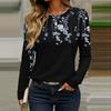 Long Sleeve Shirts For Women Cute Print Graphic Tees Blouses Casual Plus Size Basic Tops Pullover