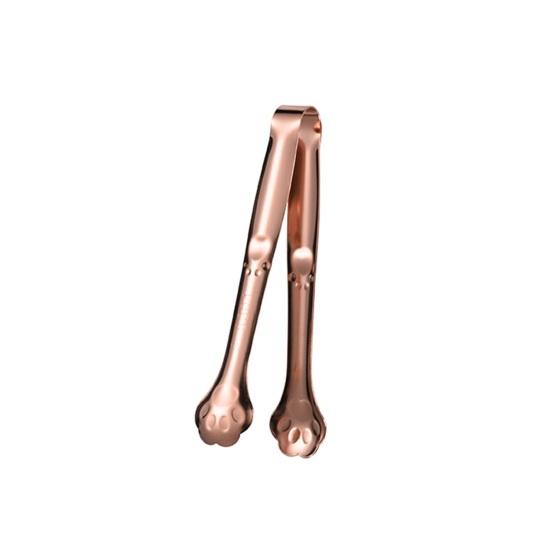 Jijijing Stainless Steel Clip Tongs, Cat Paw Shape, Durable Kitchen Utensils, Heat Resistant Appetizer for Snacks Dessert Ice Candy
