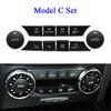 Central Console Air Conditioning Volume Key Heater AC Button Accessories For Mercedes Benz C GLK Class W204 X204 C180 C200 C300