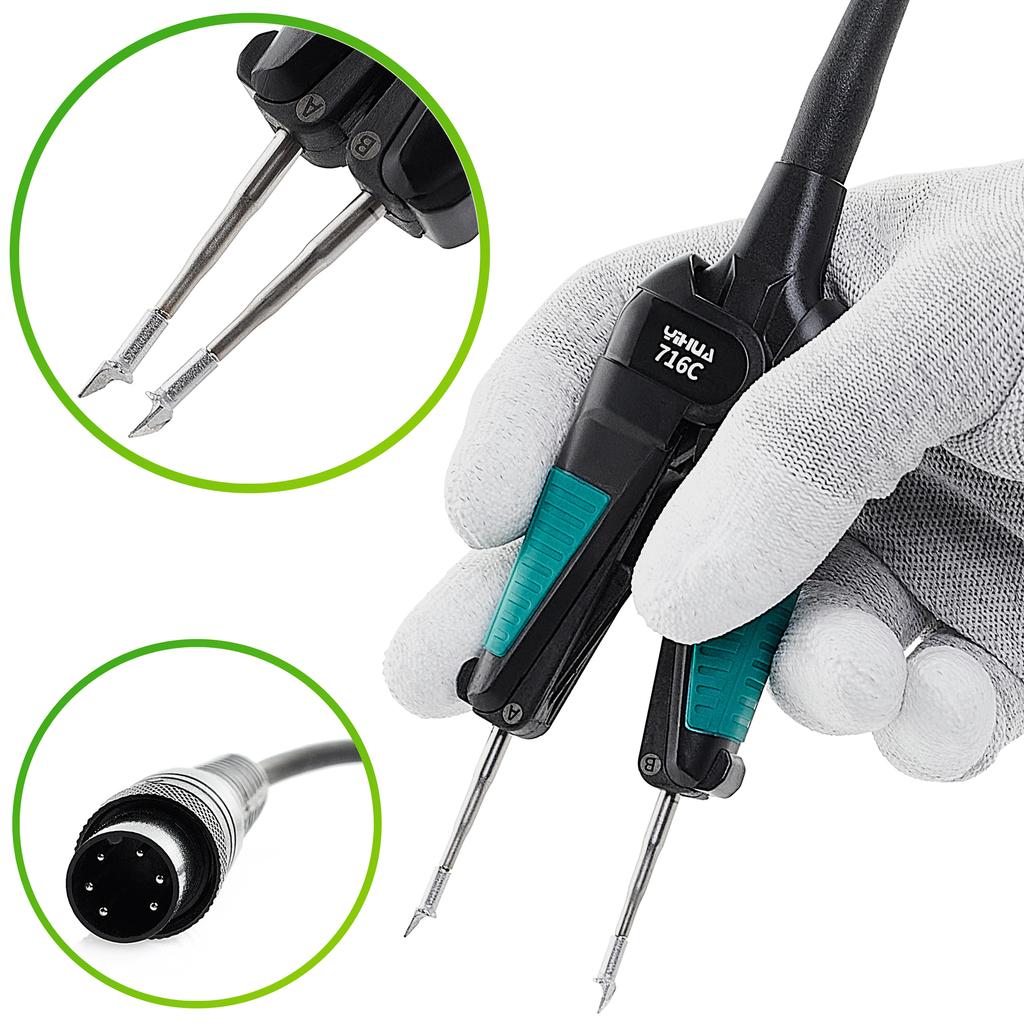 Stație de lipit Yihua 982D-Iii Pentru capete de lipit 210 + Pensete termice