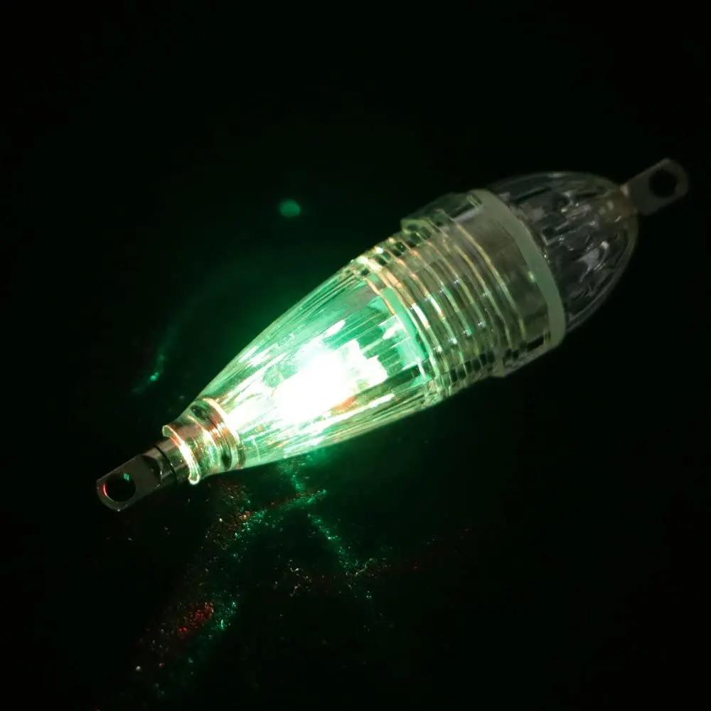 Mini LED Angellicht 6CM Wasserdicht Werkzeuge Köder Pose Lampe Nacht Salzwasser Für Angelartikel Tiefe Köder Blitz Boot Weiß Falsch