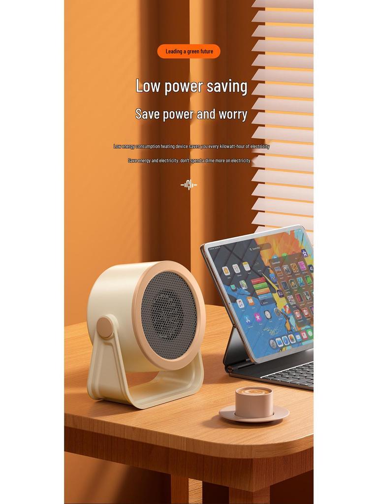 Compact Energy-Saving Desktop Heater: Fast & Efficient Warm Air Blower for Home & Office