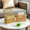 Stylish Nordic Iron Tissue Box, Decorative Napkin Holder for Living Room, Bedroom Coffee Table Home Decor