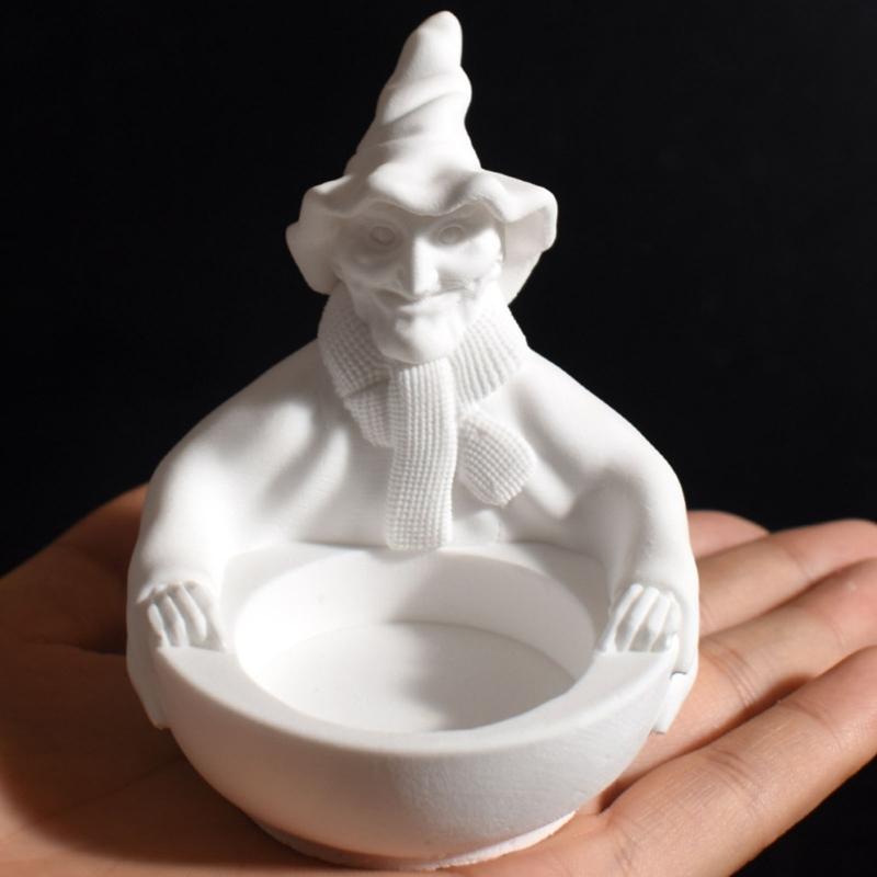 Halloweens Silicone Candle Mould With Witch Skull and Wizard Robe Designs for Crafting and Home Decoration