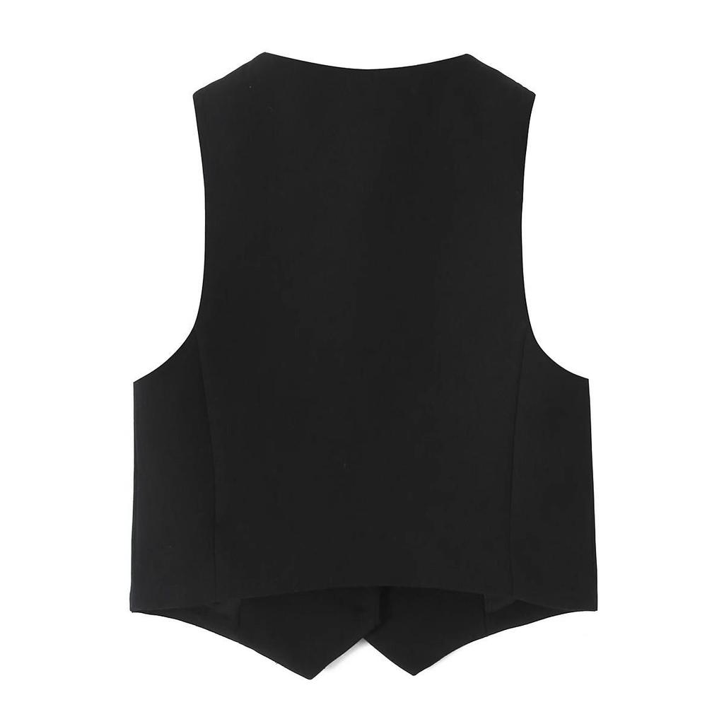 Spring 2025 Women's European & American Style Sleeveless Vest and Long Pants Set