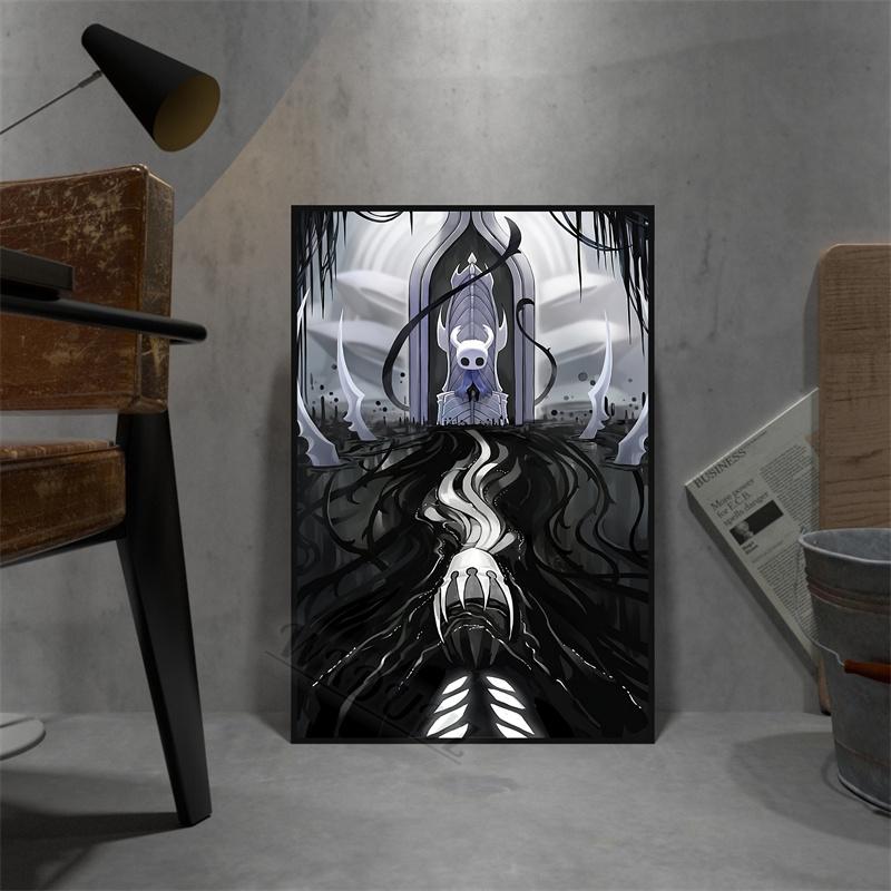 Video Games Hollow Knight Classic Anime Print Posters For Living Gaming Room Canvas Painting Art Home Wall Decor Pictures Gift