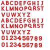 72 Stück Bunte Alphabet-Stickaufnäher A-Z 0-9 Stoff-Applikation Bügel-Aufkleber Aufnäher Handgefertigter Stick-Aufnäher