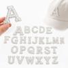 26 Pcs Large Beads with Adhesive Letter Stickers and Non-Woven Letter Patches for Jewelry Making and Clothing Decoration