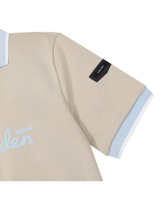 Goldeunbeeo (W) Open Collar Short Sleeve Sweat Shirt G5Tam26261Bex
