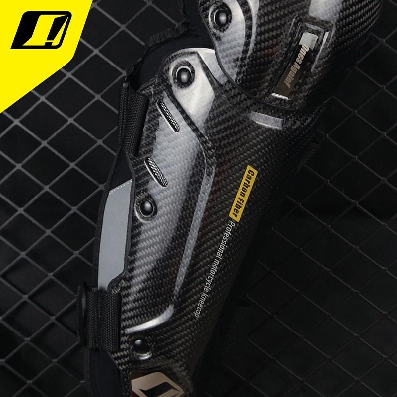 Carbon Fiber Motorcycle Knee Guards Men Women Riding Protection Windproof All Season Motorbike Safety Gear