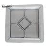 Outdoor Cement Art Form Garden Stepping Stone Mold, Reusable Concrete Pathway Paver Plastic DIY Pavement Mould for Patio Backyard Walkway Decor