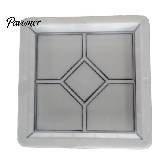 Outdoor Cement Art Form Garden Stepping Stone Mold, Reusable Concrete Pathway Paver Plastic DIY Pavement Mould for Patio Backyard Walkway Decor
