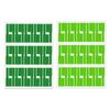 Set Of 10 PVC Wire Label with Strong Adhesive Waterproof Suitable for Printer & Handwriting In Multiple Color