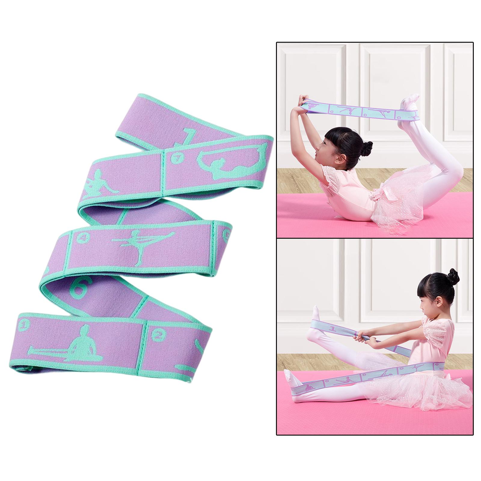 Resistance Band Ligament Training Yoga Auxiliary Stretching Belt Stretch Strap фиолетовый