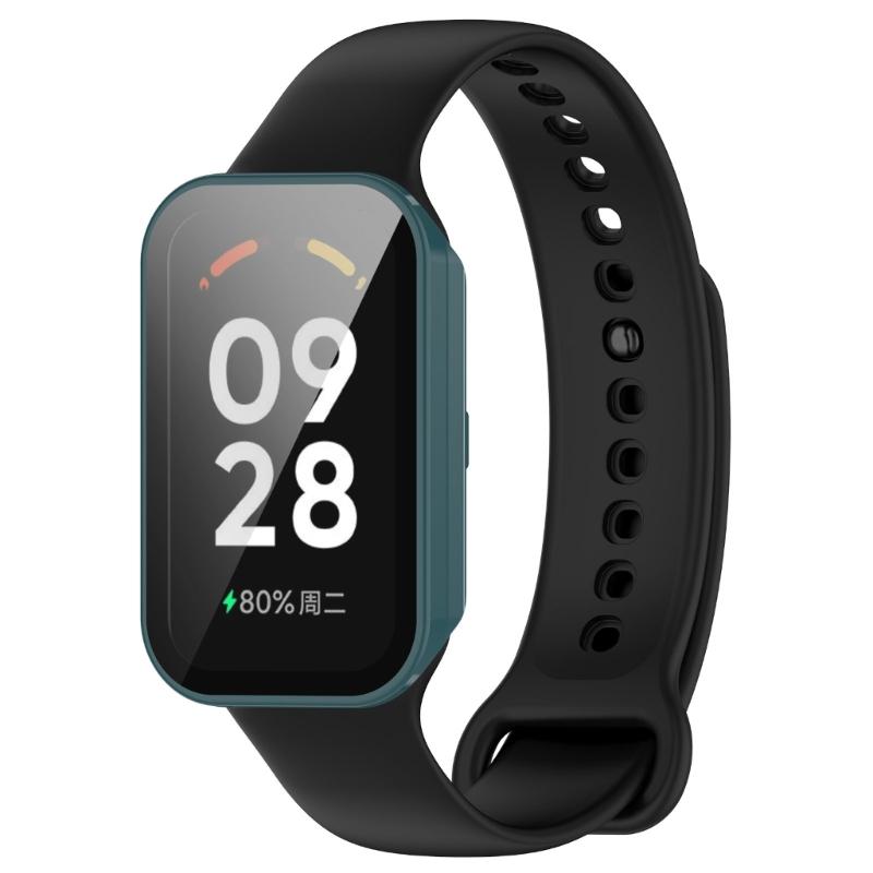 Screen Protector Case Full Coverage PC Protective Cover Washable Bumpers Housing Skin for Band 8 Active/Redmi Band 2