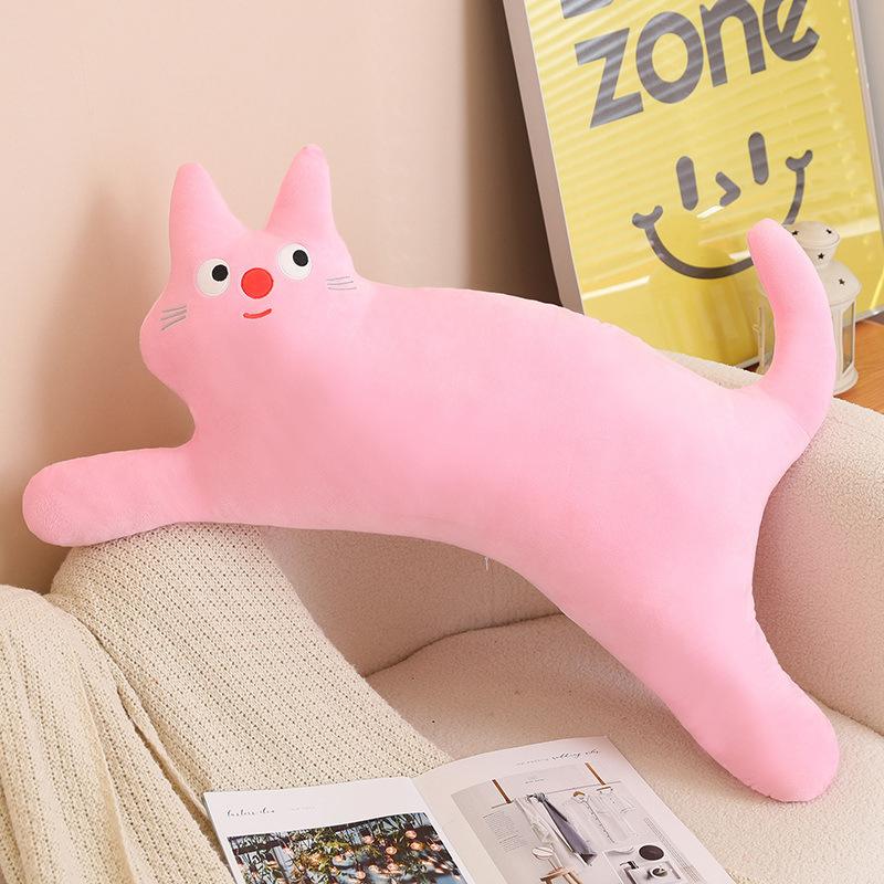 

Cute cat throw pillow dopamine cat long throw pillow girlfriend gift sleeping throw pillow 95cm