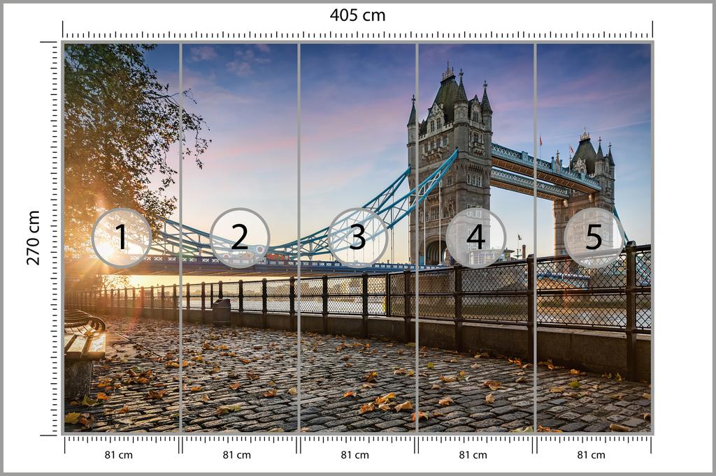 Photomural London Tower Bridge  Structural Vinyl 405x270