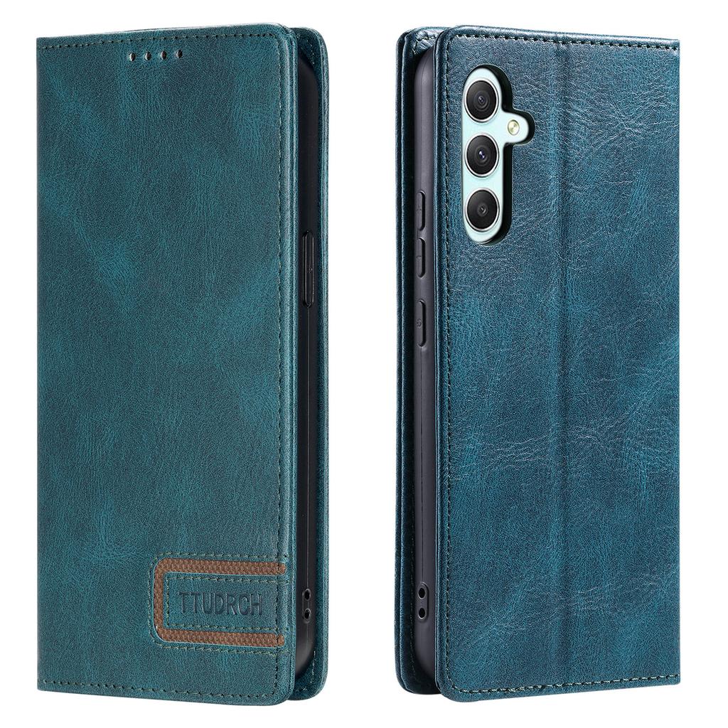 TTUDRCH Style 007 For Samsung Galaxy A37 5G Leather Case RFID Blocking Wallet Stand Phone Cover