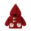 Kaka Panda Boys Christmas Outfit: Padded Jacket & Velvet Pants for Warm Winter Wear