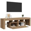Vidaxl Mobile Porta TV con Illuminazione a LED, Rovere Artisan, 140X36,5X40 Cm