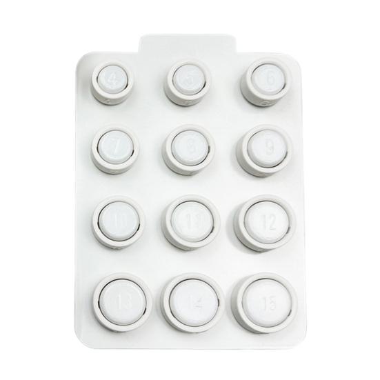 

12Pcs Ring Size Measurement Kit High Precise Easy to Use Professional Finger Measuring Tool Smart Ring Sizing Kit белый