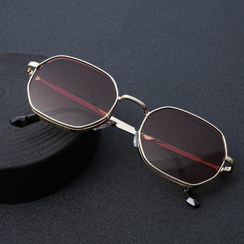 1pc Metal Fashion Round Men's Sunglasses Outdoor Driving Driving Fishing Gradient Sunglasses Women's Sunglasses