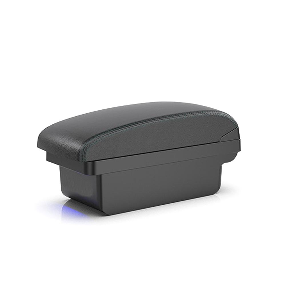 Car Armrest Box Center Console Storage Organizer Box for Peugeot 2008 2019-2025 208 Retrofit Parts with USB Charging Interface