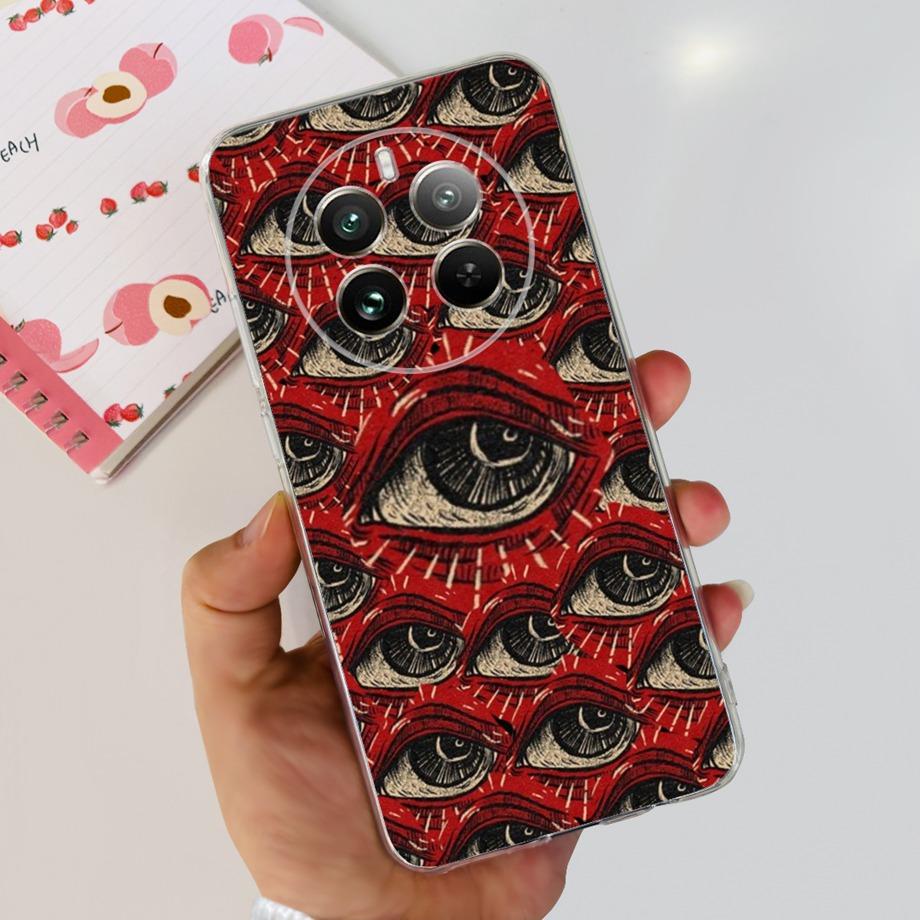 For Realme 12 Pro Plus Case Soft Clear TPU Silicone Phone Case For Realme 12 Pro Pro+ Cute Cartoon Shockproof Back Cover Fundas