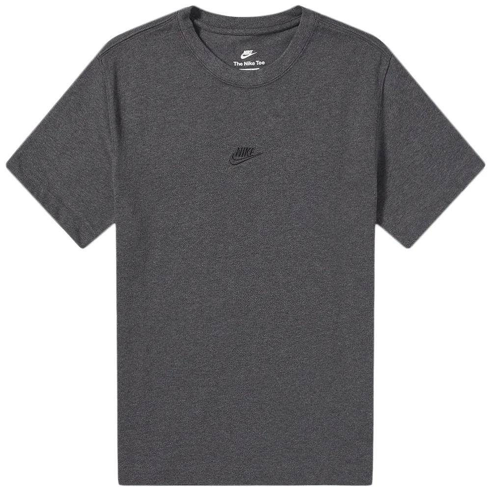 

Nike Logo Embroidered Round Neck Short Sleeve T-Shirt Men Tops Gray DN5240-254 L