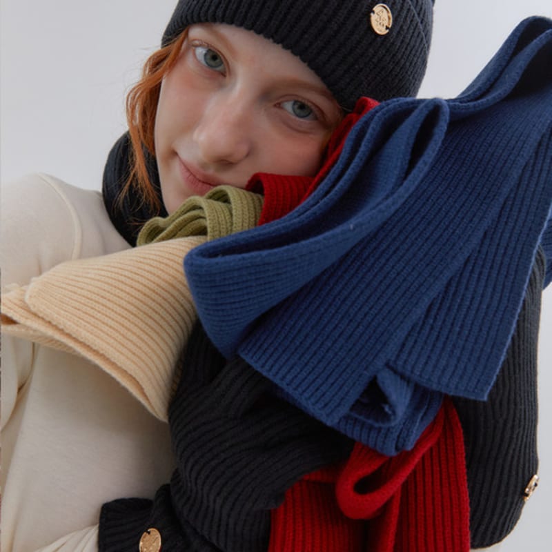 ANOETIC ANC BEANIE & MUFFLER & GLOVES set_BLACK