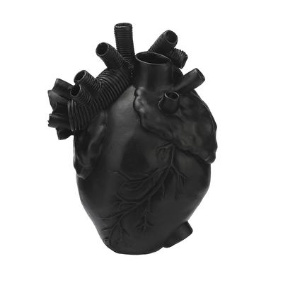 Heart Shaped Vase Unique Resin Decorative Flower Vase for Home Living Room Desk Decoration