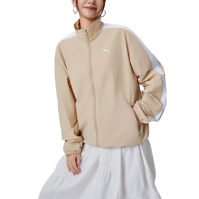 Puma Woven Windcell Zip Loose Fit Stand Collar Long Sleeve Sun Protection Jacket Unisex Jacket 695493-84