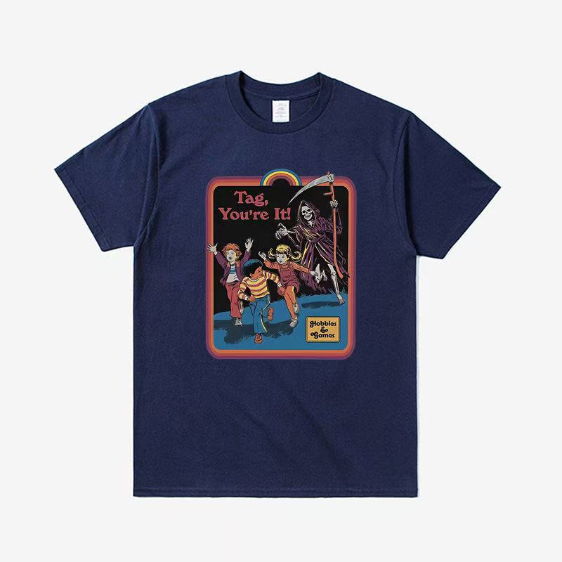 Neue verrückte und kreative bedruckte T-Shirts für Sommer und Herbst 2025 lässige und sportliche kurzärmelige Streetwear für Männer und Frauen