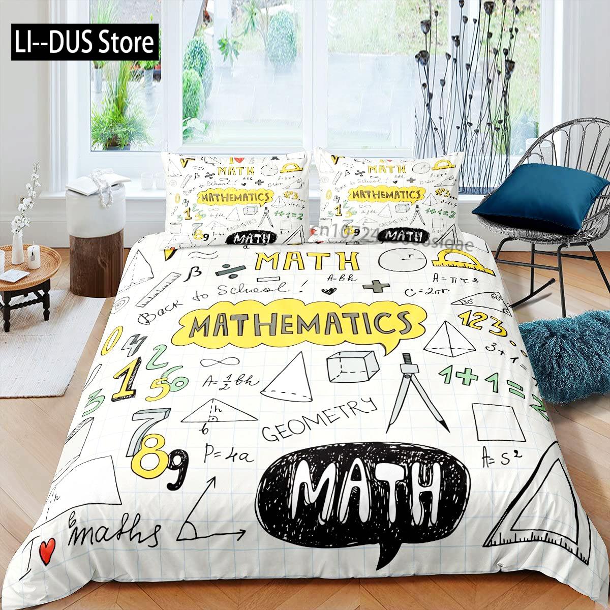 Monika Chen Unisex Science Duvet Cover Set King Size Periodic Table Of Elements Bedding Set Chemistry Lovers Learning Image For Kids Teens Adults