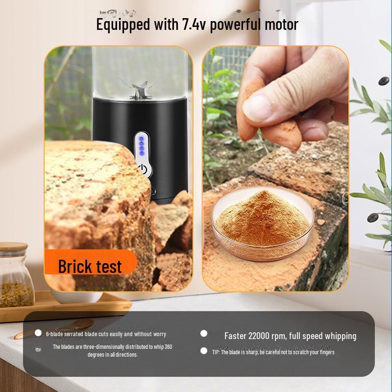 Rechargeable Portable Electric Juicer: Multifunctional Blender Cup with Ice-Crushing Capability