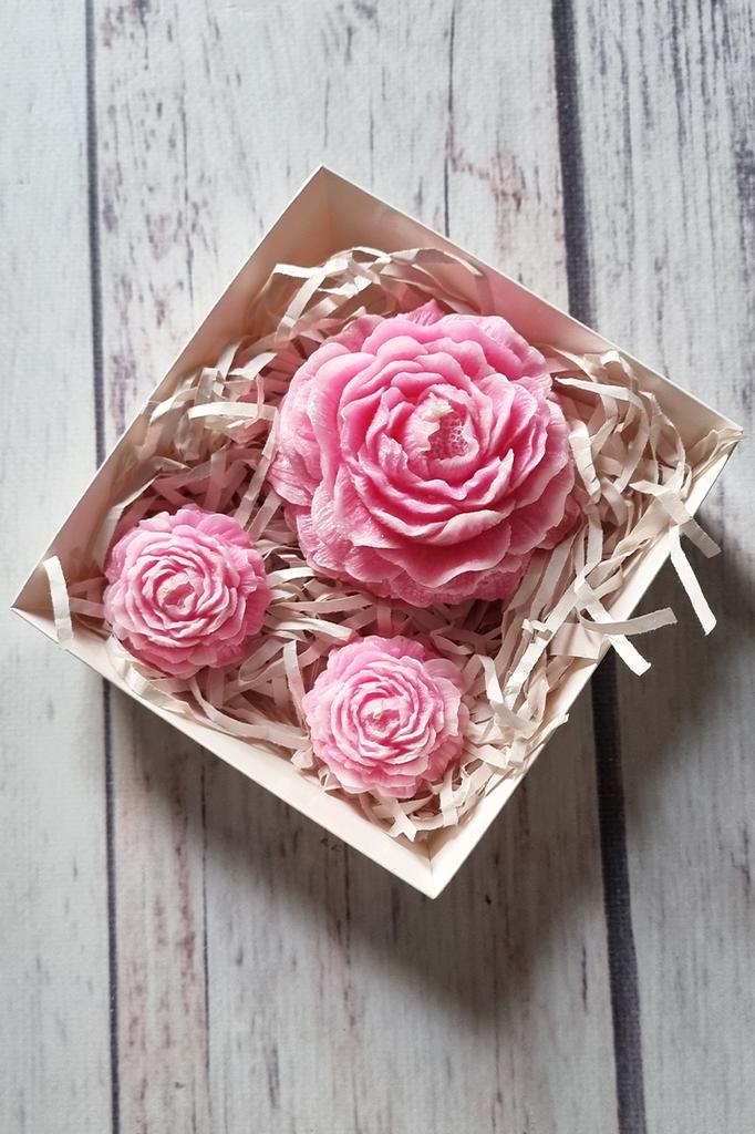 Handmade Candle Set, Gift Candle Set NWN-123 NeedleWoman   Red Guelder Rose (76681015)