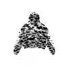 Mens Oversized Camo Hoodie With Graffiti Print Loose Fit Streetwear Sweatshirt Fall