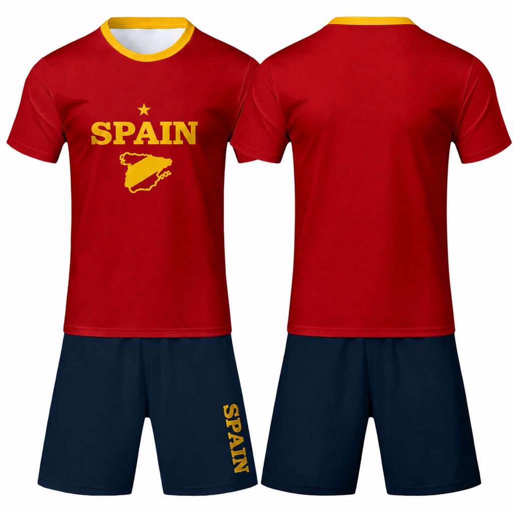 Men's 2 Piece Short Sleeve T-Shirt and Shorts Set, Color Casual Wear, Loose Fit
