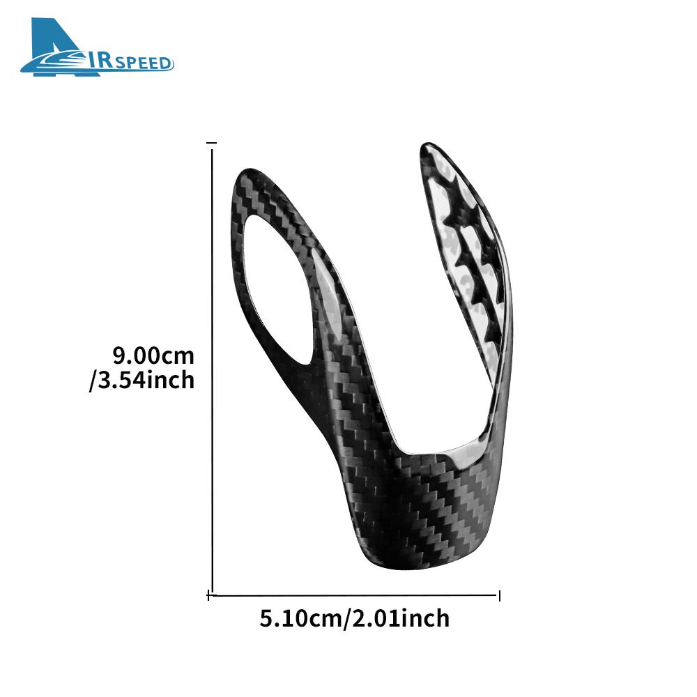 Real Hard Carbon Fiber For Ford Focus 2012-2018 For Fiesta Escape Transit 14-19 Fusion C-Max 2013-2016 LHD Car Gear Knob Cover