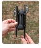 Adjustable Outdoor Awning Pole Holder for Camping - Sun Shelter Tent Stakes & Support Poles
