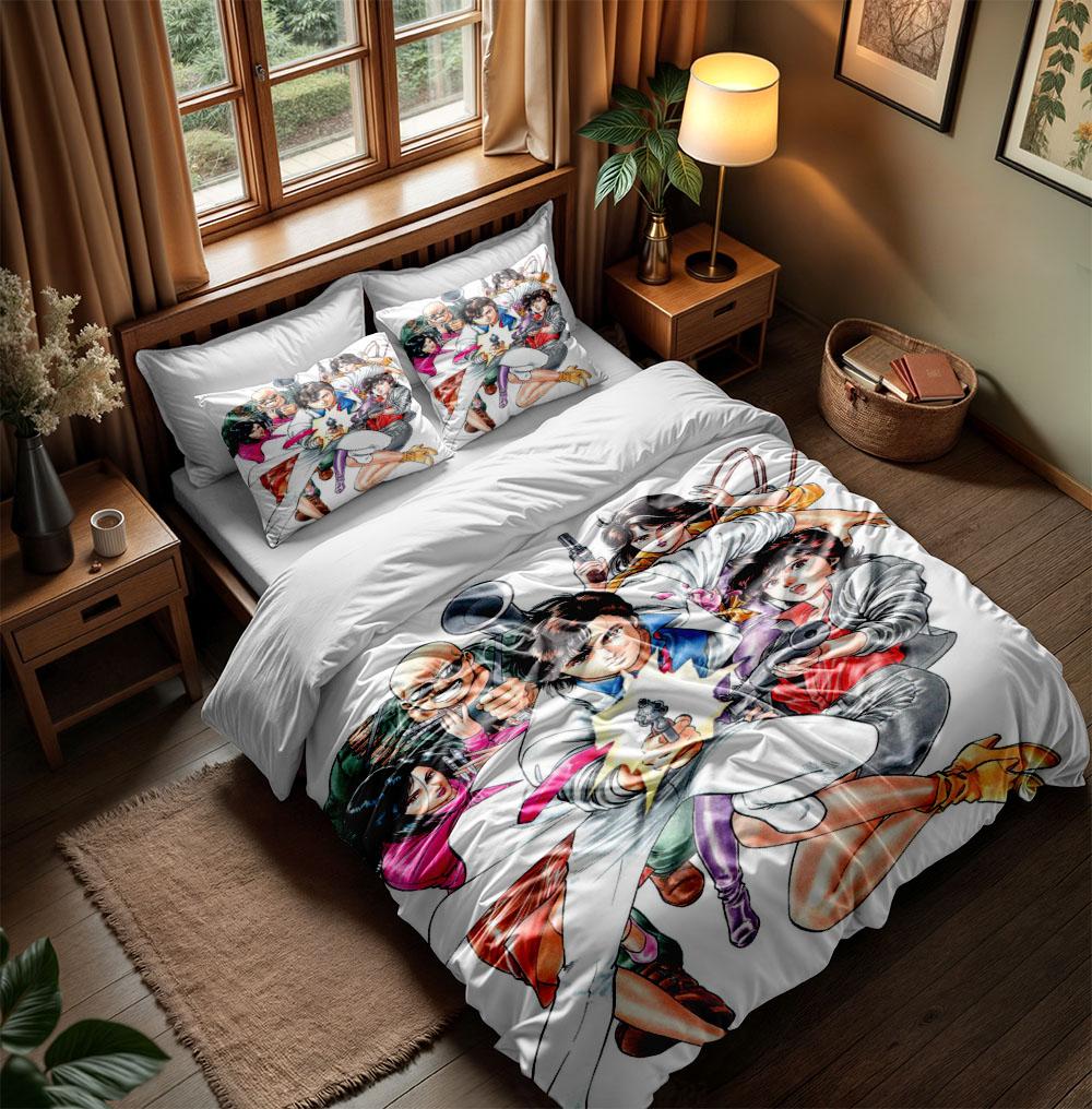 City Hunter Bettbezug-Set King Queen Double Full Twin Einzelgröße Bettwäsche-Set
