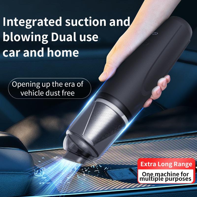 Kabelloser Autostaubsauger mit starker Saugkraft für Auto- und Haushaltsgebrauch. Handliche Mini-Größe für Bequemlichkeit.