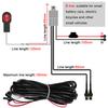12V 1.6M/2.2M Motorcycle Wiring Relay Harness Switch For LED Spotlight Fog Light With Fuse Electric On Off Switch Cable 2 Wires